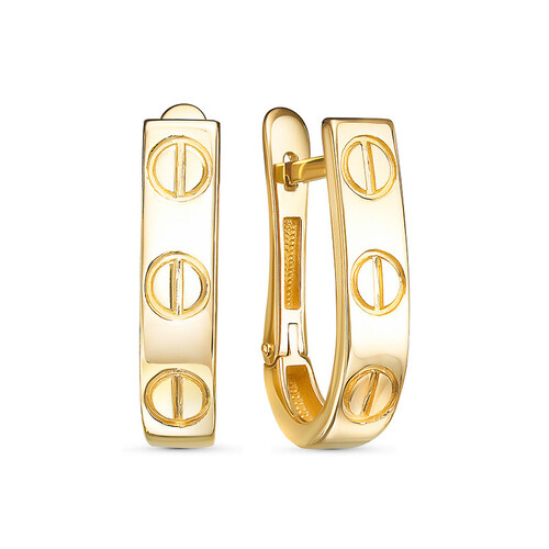 Серьги из жёлтого золота Ювелирное изделие - Серьги из жёлтого золота в магазине Best-Gold 074262