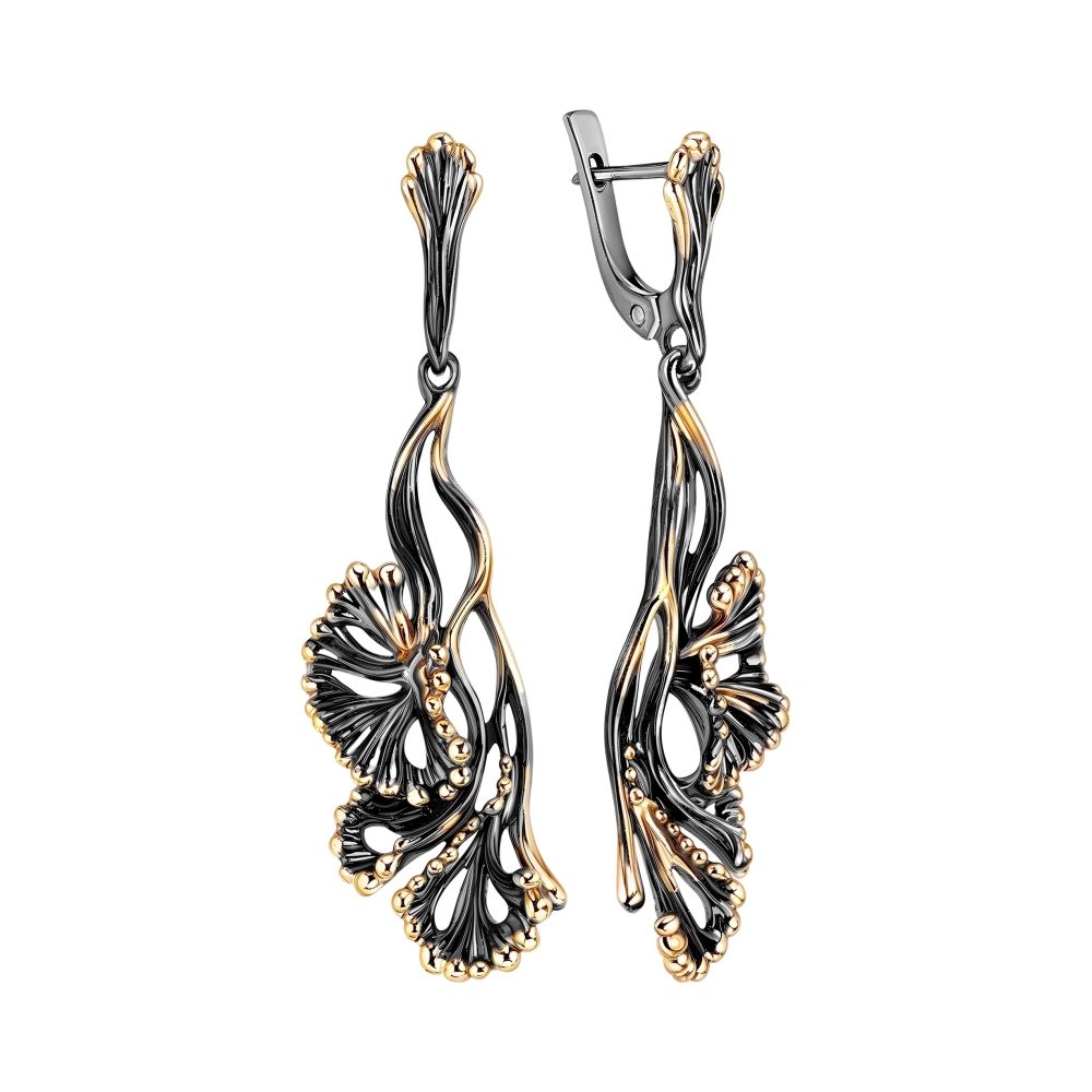 Ювелирное изделие - Серьги из серебра в магазине Best-Gold 140636