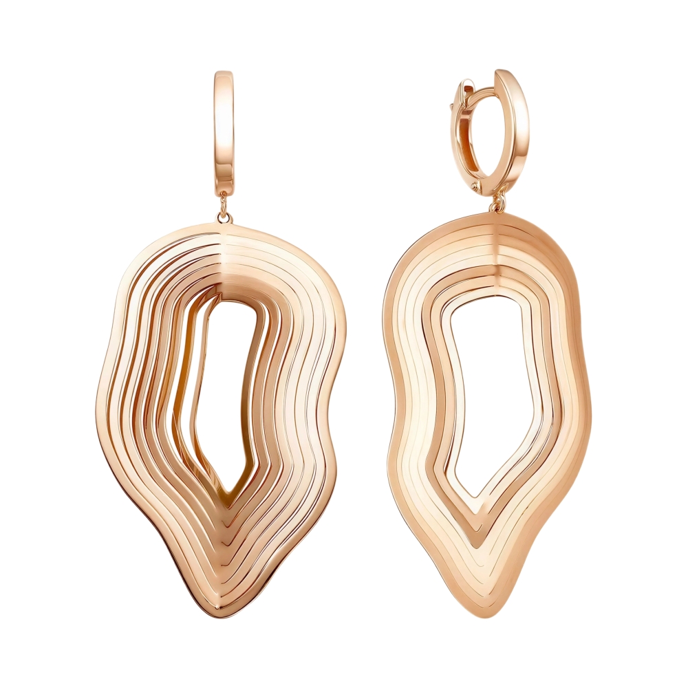 Ювелирное изделие - Серьги из красного золота в магазине Best-Gold 152069