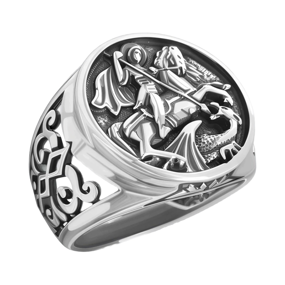 Мужская печатка из серебра Ювелирное изделие - Мужская печатка из серебра в магазине Best-Gold 153342