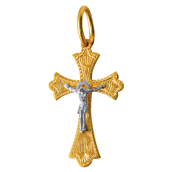Крест из красного золота Ювелирное изделие - Крест из красного золота в магазине Best-Gold 131086