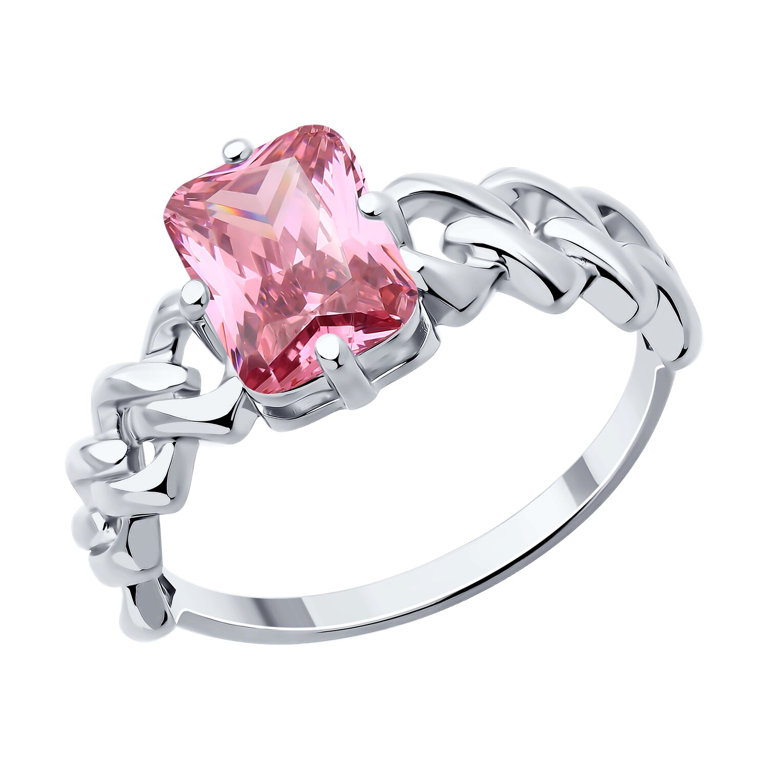 Кольцо из серебра с фианитом Ювелирное изделие - Кольцо из серебра с фианитом в магазине Best-Gold 140695