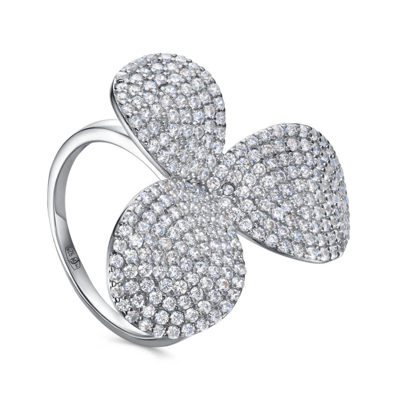 Кольцо из серебра с фианитами Ювелирное изделие - Кольцо из серебра с фианитами в магазине Best-Gold 146698