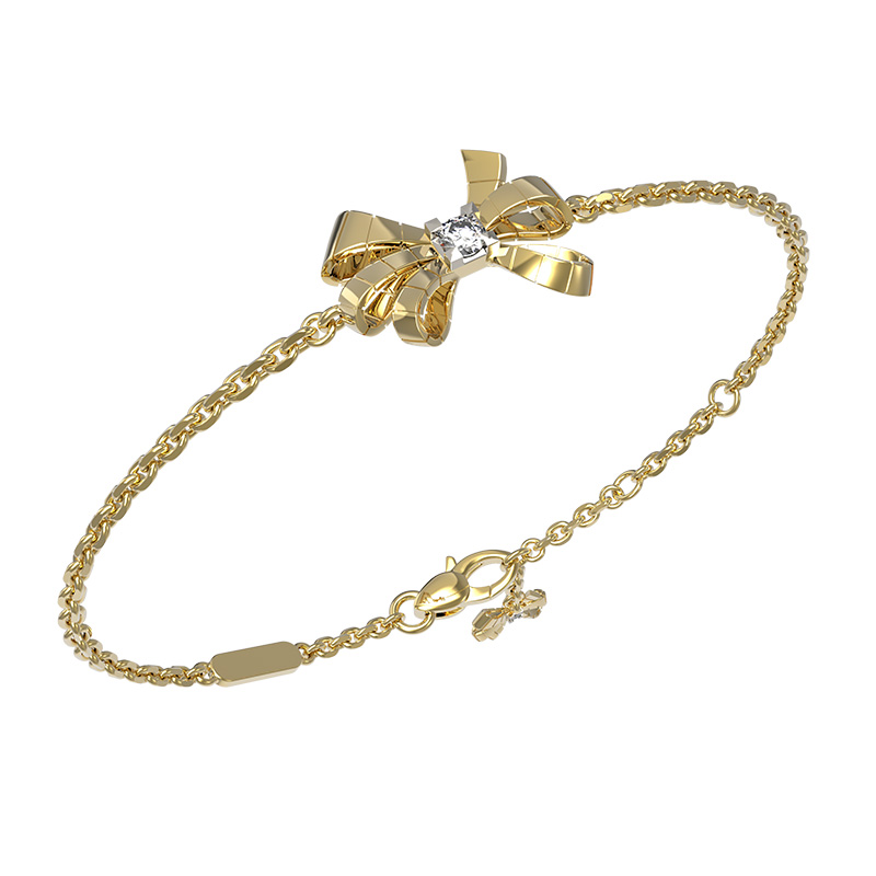 Ювелирное изделие - Браслет из желтого золота с бриллиантами в магазине Best-Gold 157151