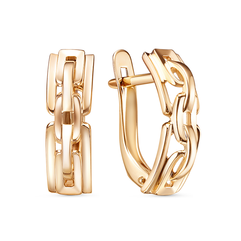 Серьги в красном золоте Ювелирное изделие - Серьги в красном золоте в магазине Best-Gold 133107