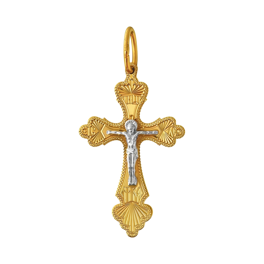 Крест из красного золота Ювелирное изделие - Крест из красного золота в магазине Best-Gold 155866