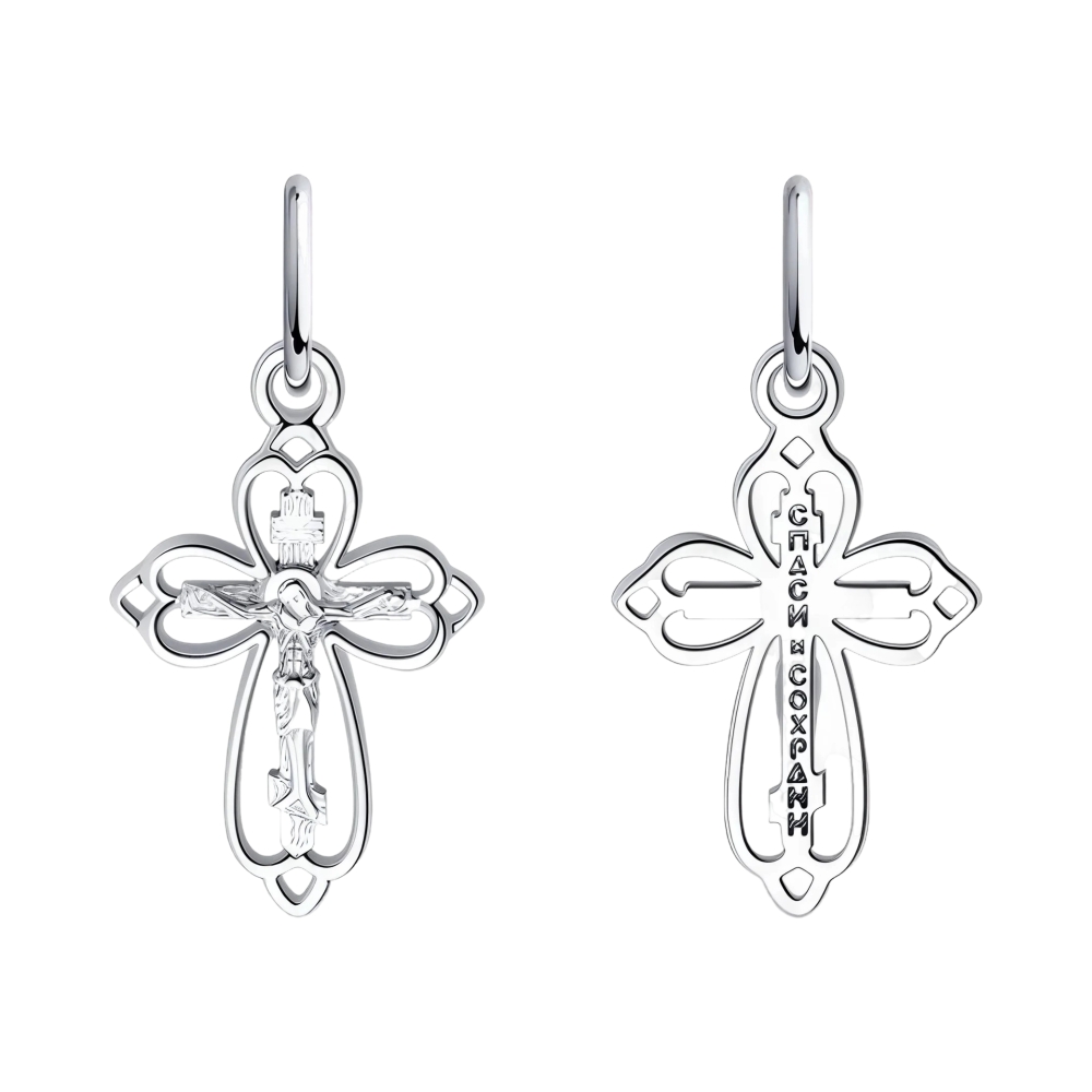 Крест из серебра Ювелирное изделие - Крест из серебра в магазине Best-Gold 151887