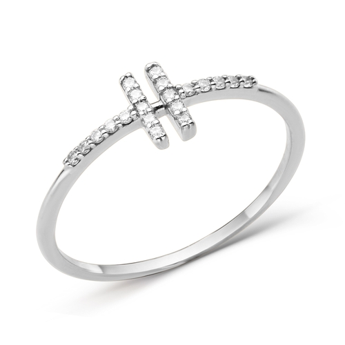 Кольцо в белом золоте с фианитами Ювелирное изделие - Кольцо в белом золоте с фианитами в магазине Best-Gold 128994