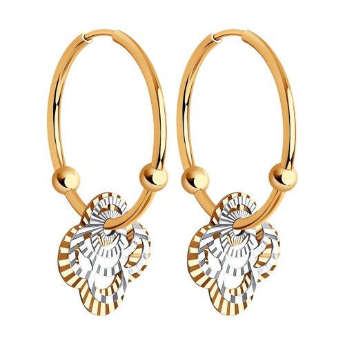 Ювелирное изделие - Серьги из красного золота в магазине Best-Gold 050884