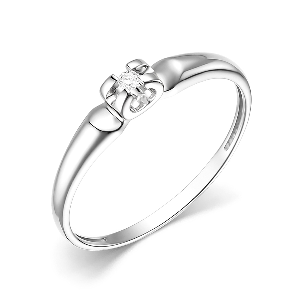 Кольцо помолвочное из белого золота с бриллиантами Ювелирное изделие - Кольцо помолвочное из белого золота с бриллиантами в магазине Best-Gold 148444