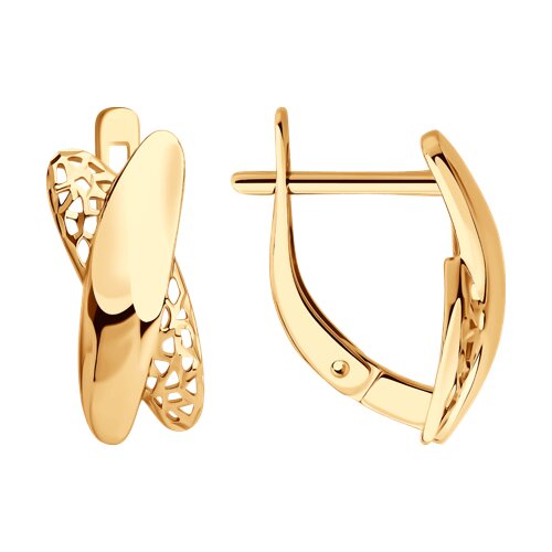 Серьги из красного золота Ювелирное изделие - Серьги из красного золота в магазине Best-Gold 149736