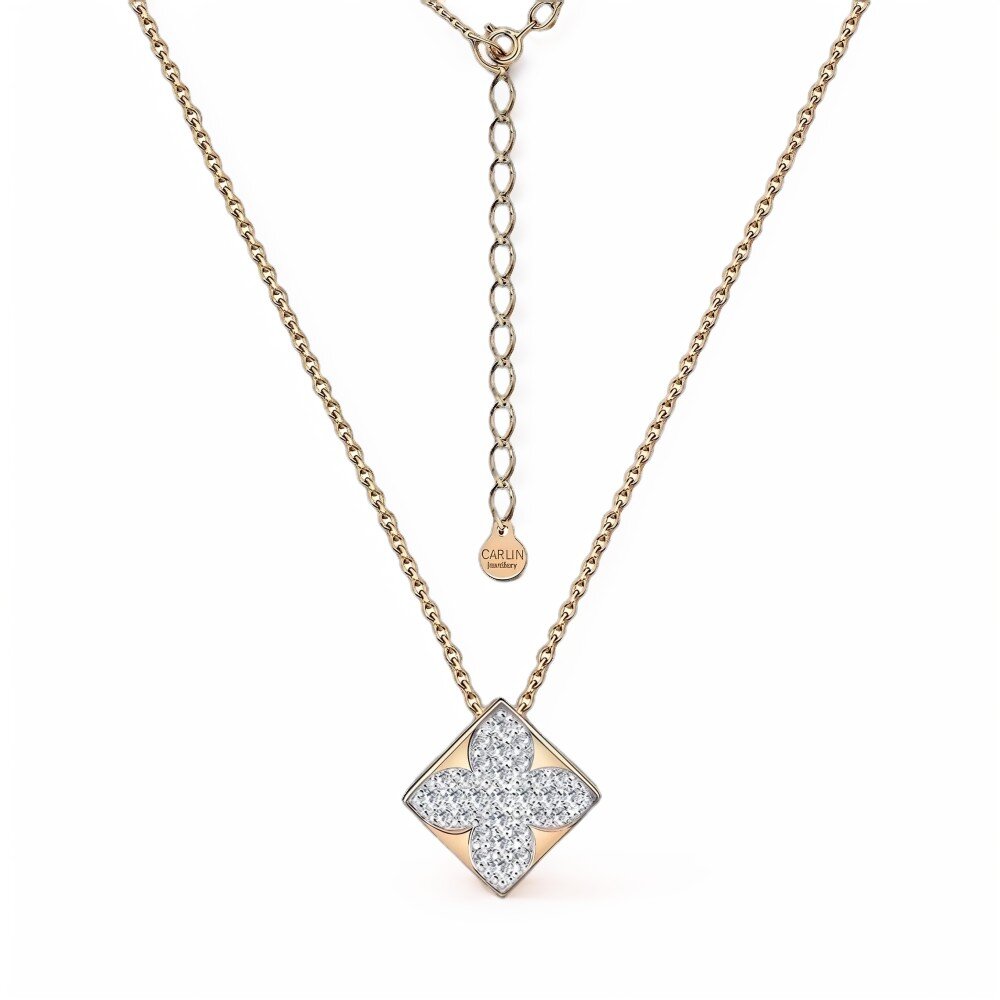 Ювелирное изделие - Колье из красного золота с фианитами в магазине Best-Gold 130466