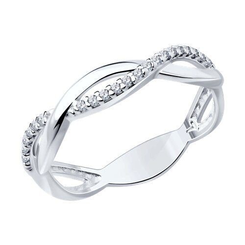 Кольцо из серебра с фианитами Ювелирное изделие - Кольцо из серебра с фианитами в магазине Best-Gold 070487