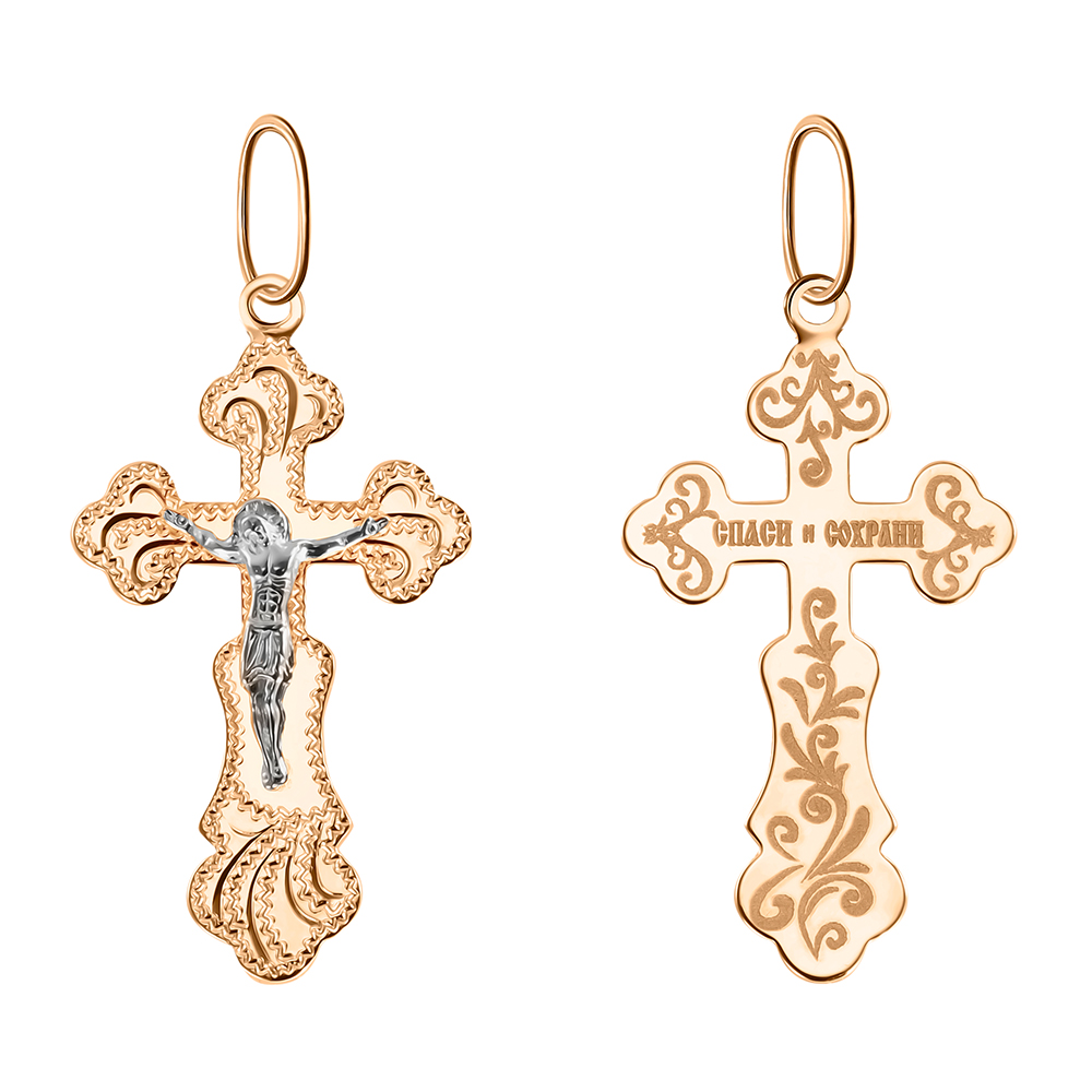 Ювелирное изделие - Крест из красного золота в магазине Best-Gold 130799