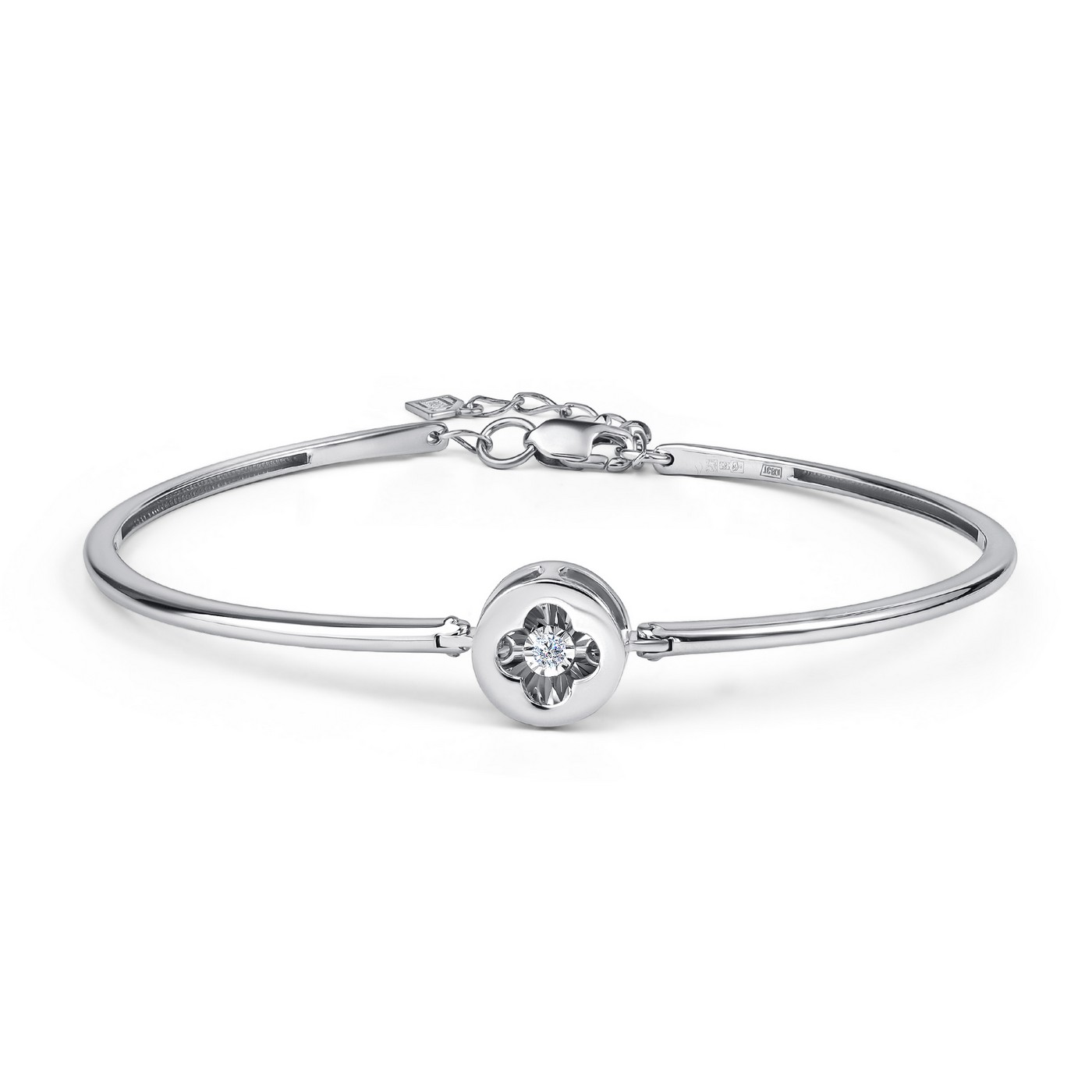 Браслет из белого золота с бриллиантами Ювелирное изделие - Браслет из белого золота с бриллиантами в магазине Best-Gold 151356