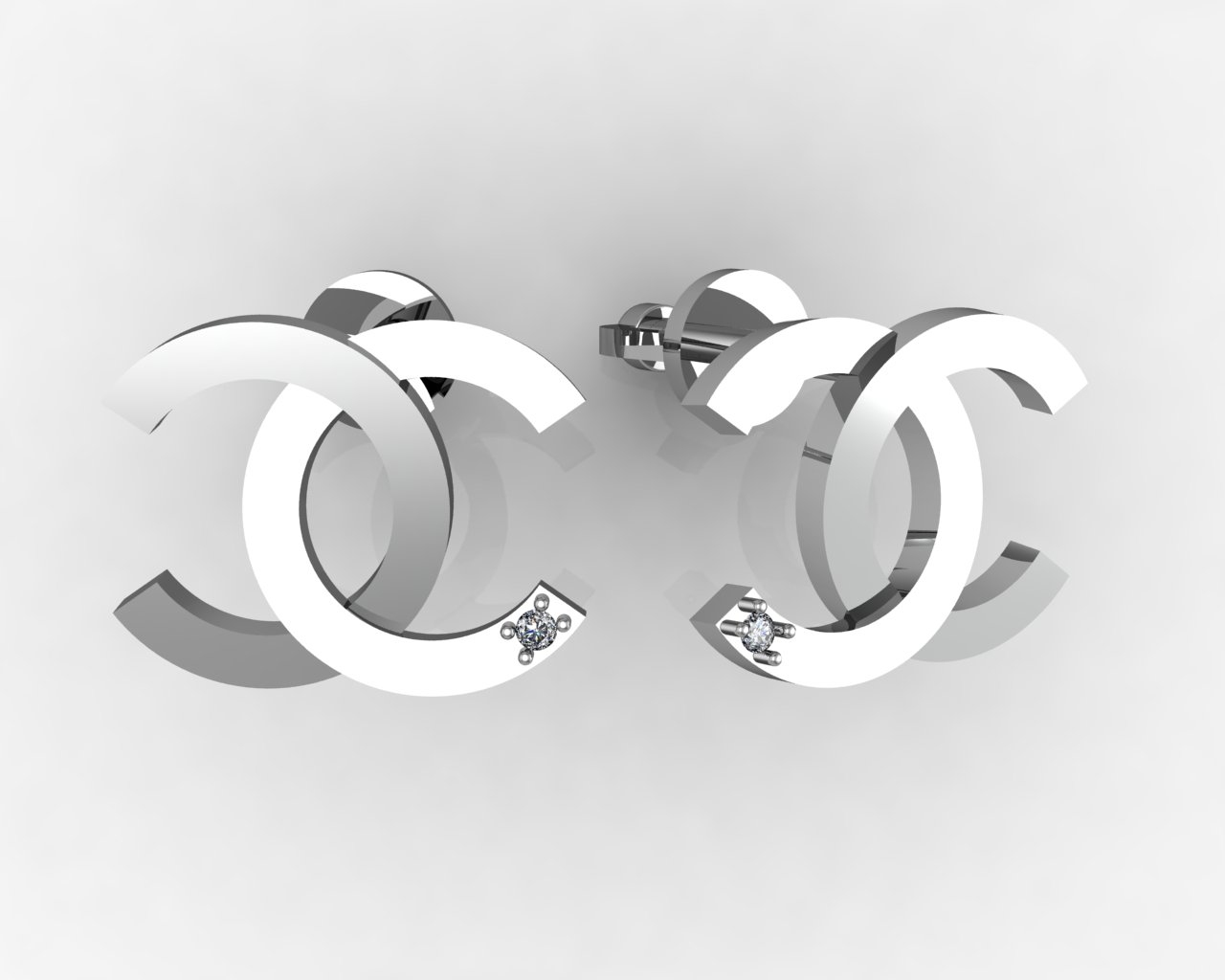 Серьги из серебра с фианитами Ювелирное изделие - Серьги из серебра с фианитами в магазине Best-Gold 139162