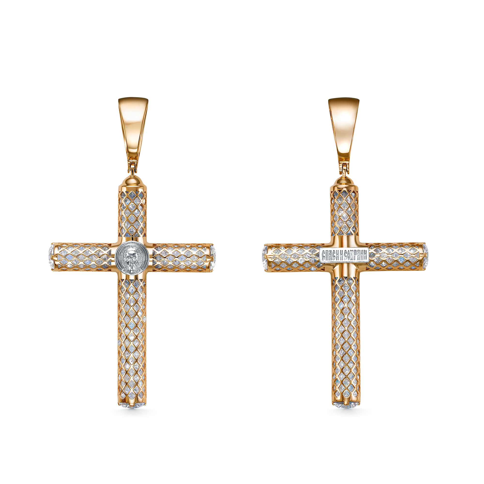 Подвеска из красного золота с фианитами Ювелирное изделие - Подвеска из красного золота с фианитами в магазине Best-Gold 139552