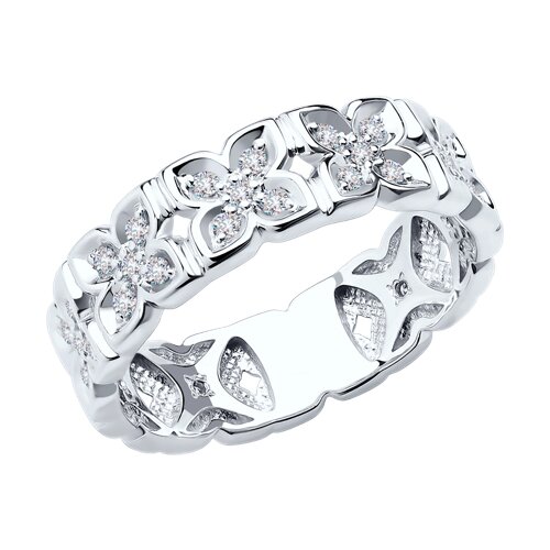 Кольцо из белого золота с бриллиантами Ювелирное изделие - Кольцо из белого золота с бриллиантами в магазине Best-Gold 144809