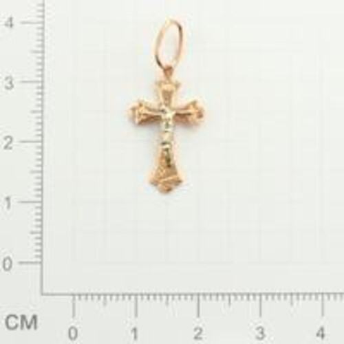 Крест из красного золота Ювелирное изделие - Крест из красного золота в магазине Best-Gold 091630