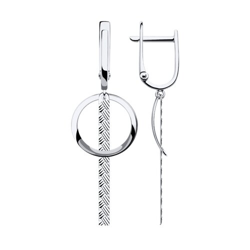 Серьги из белого золота Ювелирное изделие - Серьги из белого золота в магазине Best-Gold 116465