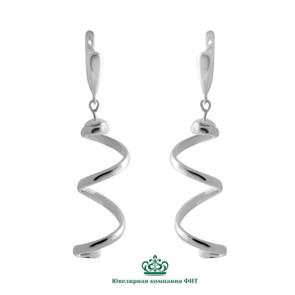 Серьги из серебра Ювелирное изделие - Серьги из серебра в магазине Best-Gold 153346