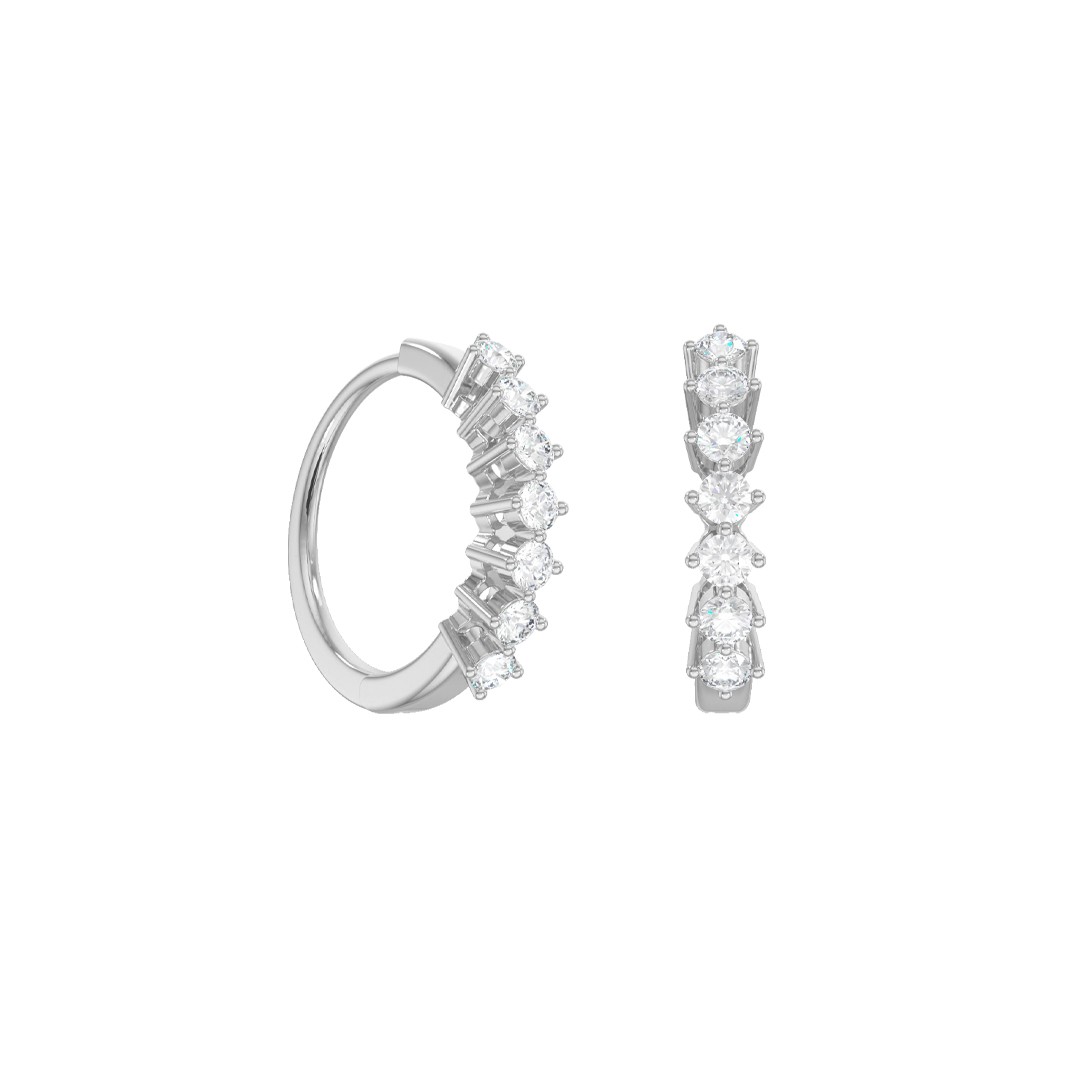 Серьги из серебра с фианитами Ювелирное изделие - Серьги из серебра с фианитами в магазине Best-Gold 124479