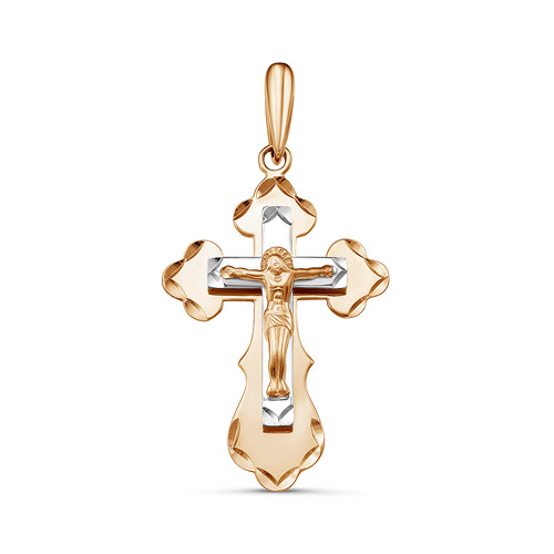 Крест из красного золота Ювелирное изделие - Крест из красного золота в магазине Best-Gold 122439