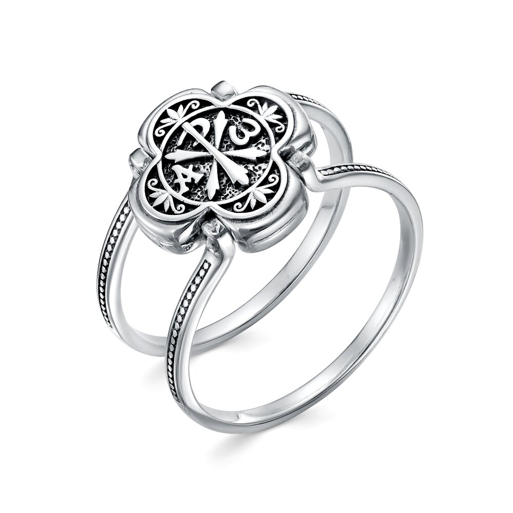 Кольцо из серебра "Символ порковительства праведни" Ювелирное изделие - Кольцо из серебра "Символ порковительства праведни" в магазине Best-Gold 152613