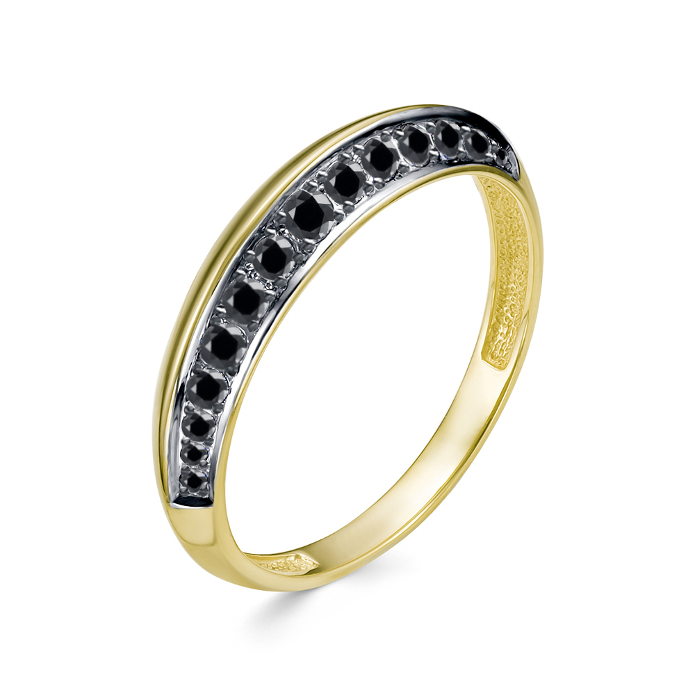 Кольцо из желтого золота с бриллиантами Ювелирное изделие - Кольцо из желтого золота с бриллиантами в магазине Best-Gold 139872