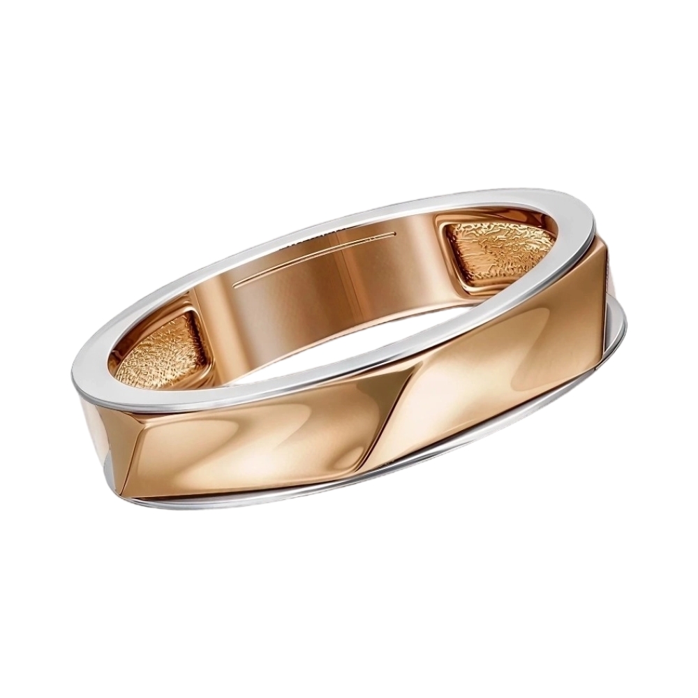 Ювелирное изделие - Кольцо обручальное из комбинированного золота в магазине Best-Gold 156033