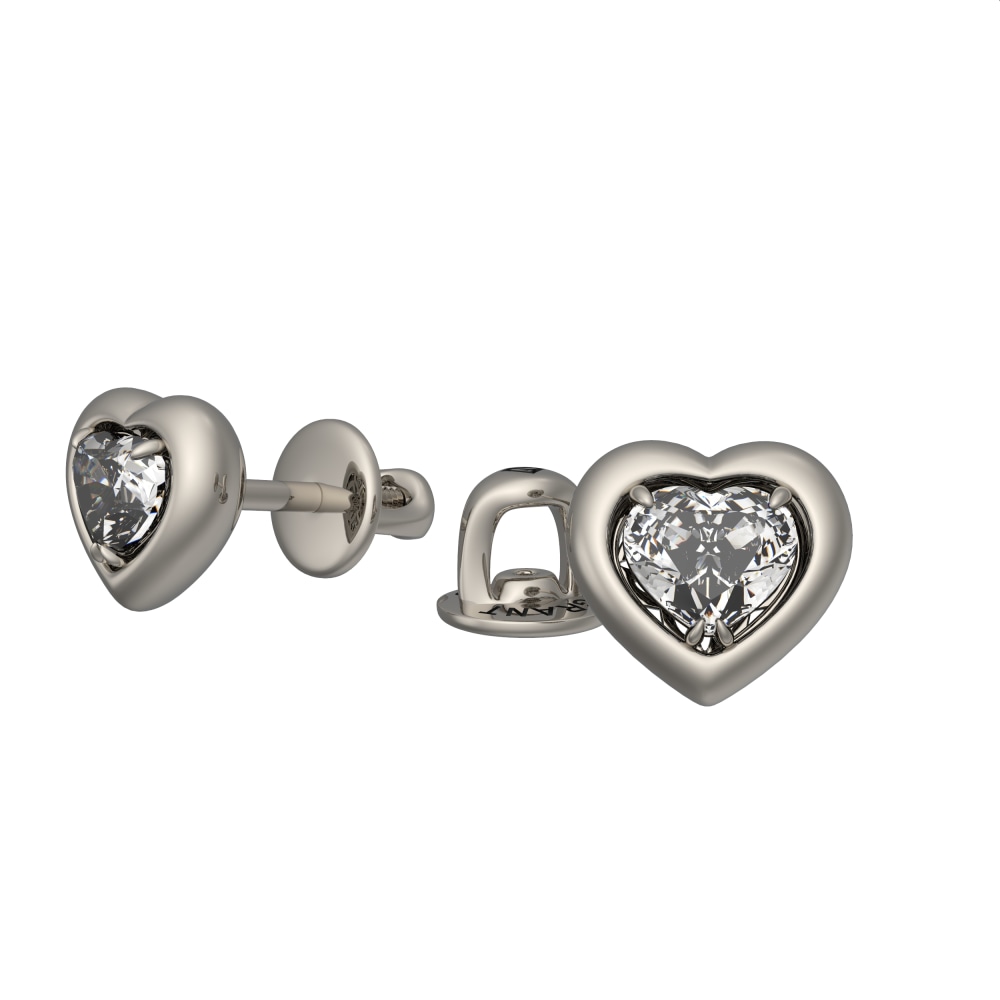 Серьги из белого золота с бриллиантами Ювелирное изделие - Серьги из белого золота с бриллиантами в магазине Best-Gold 143621