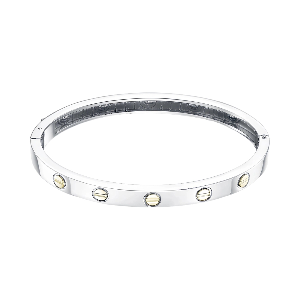 Ювелирное изделие - Браслет жесткий из белого золота в магазине Best-Gold 151021