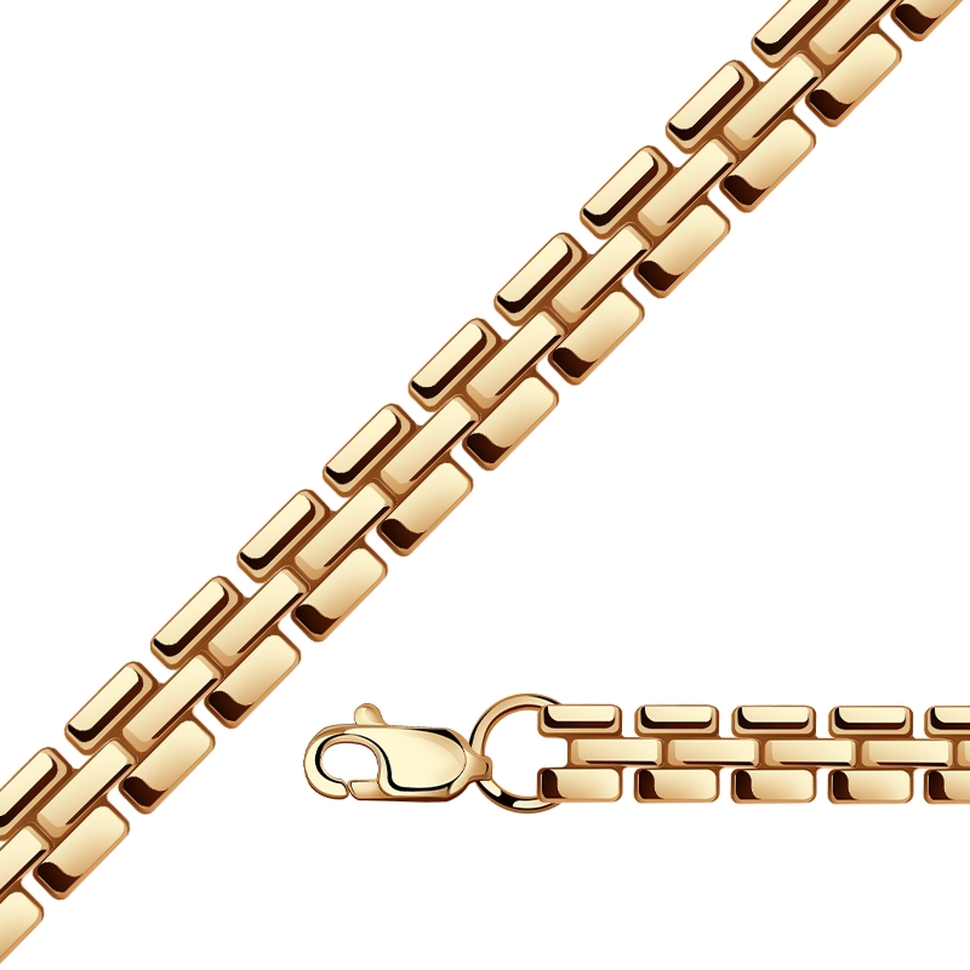 Ювелирное изделие - Браслет из красного золота в магазине Best-Gold 109360