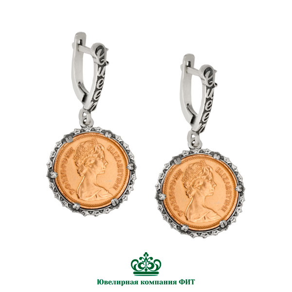 Ювелирное изделие - Серьги из серебра в магазине Best-Gold 153302
