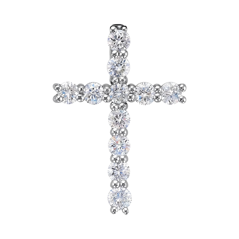 Ювелирное изделие - Подвеска из белого золота с бриллиантами в магазине Best-Gold 155437