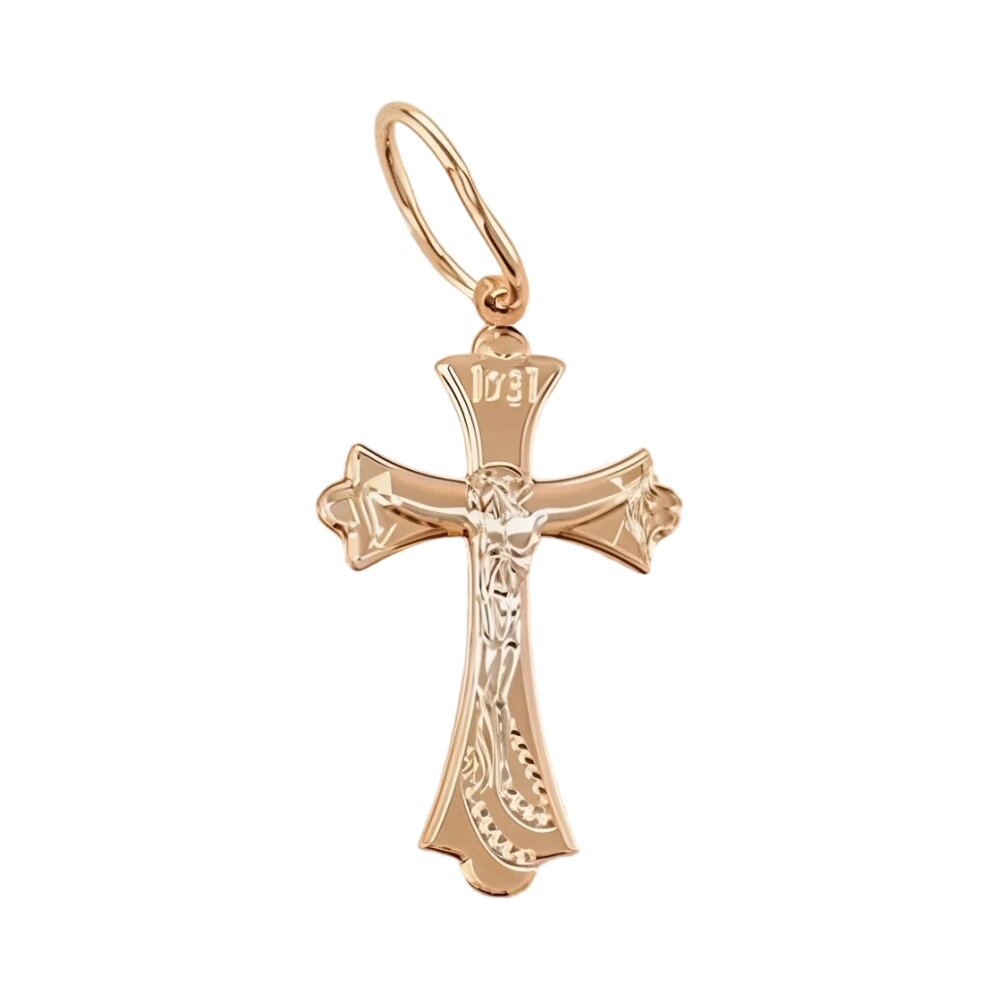 Крест из красного золота Ювелирное изделие - Крест из красного золота в магазине Best-Gold 094774