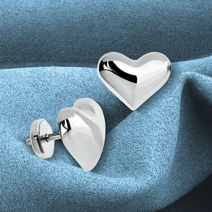 Серьги из белого золота