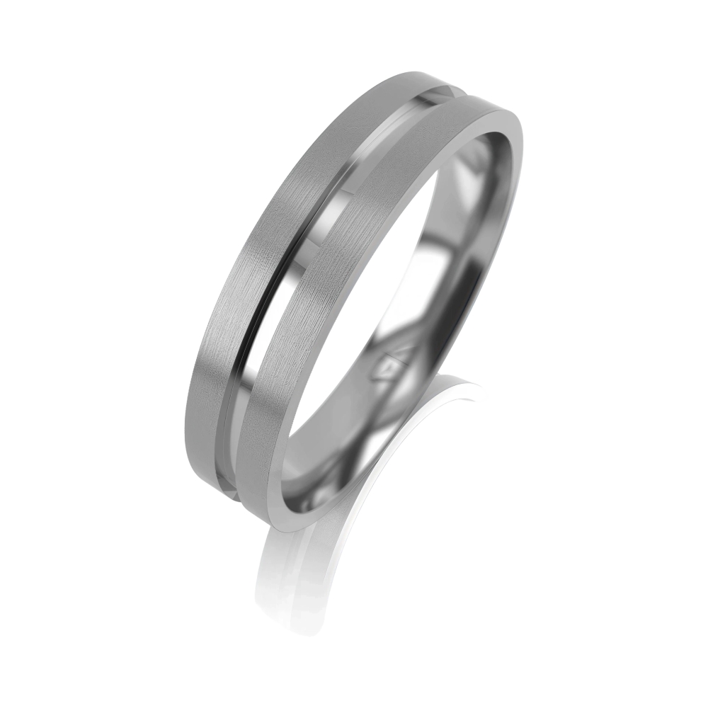 Обручальное кольцо из белого золота Ювелирное изделие - Обручальное кольцо из белого золота в магазине Best-Gold 034218