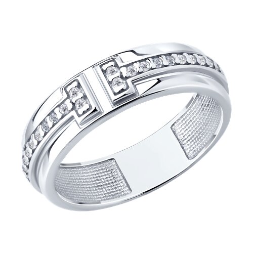 Кольцо из серебра с фианитами Ювелирное изделие - Кольцо из серебра с фианитами в магазине Best-Gold 152778