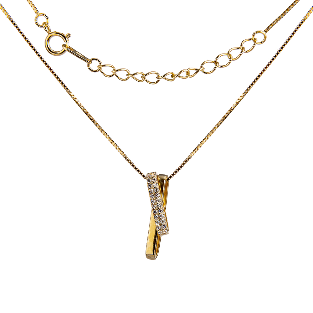 Ювелирное изделие - Колье из серебра с фианитами в магазине Best-Gold 112607