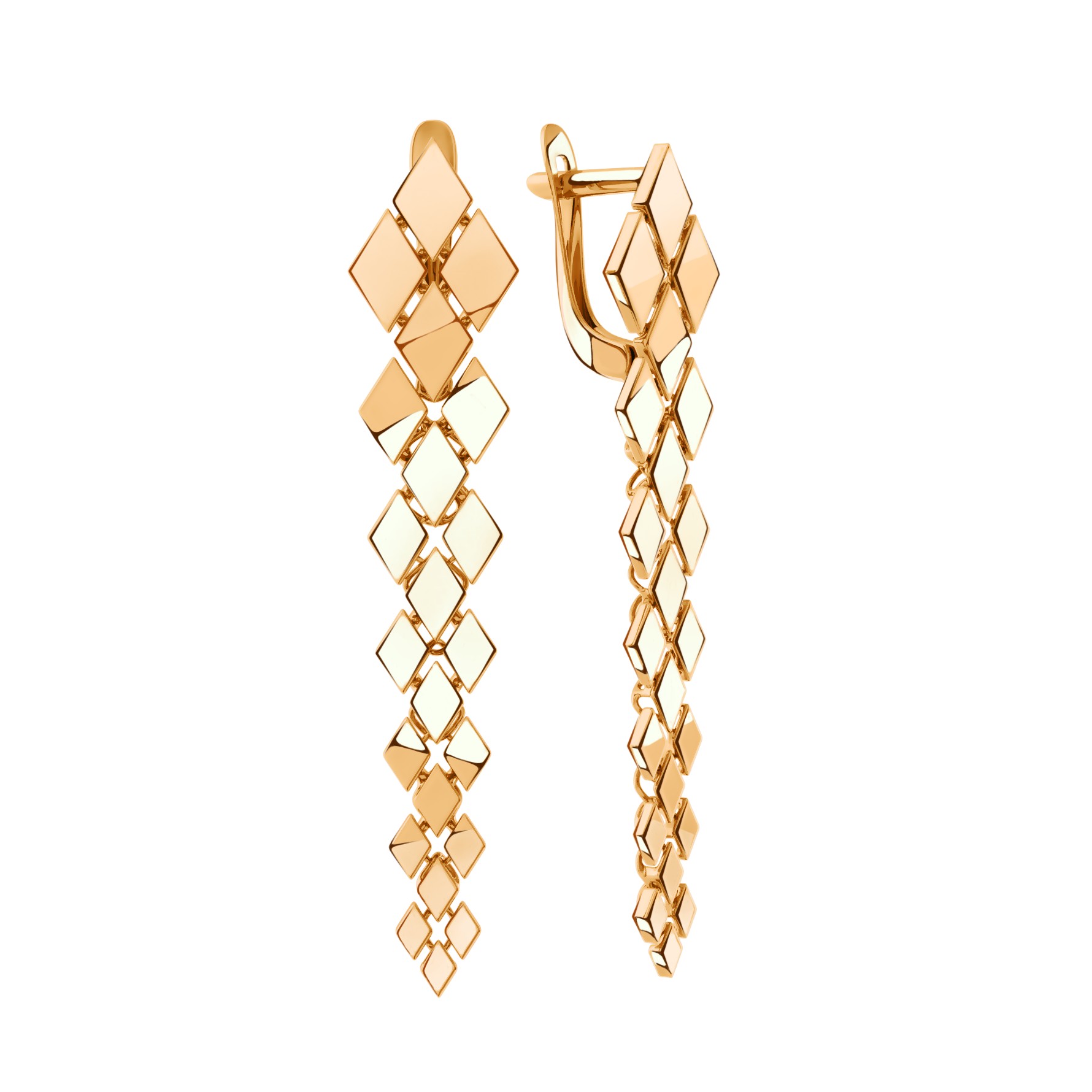 Серьги из красного золота Ювелирное изделие - Серьги из красного золота в магазине Best-Gold 126773