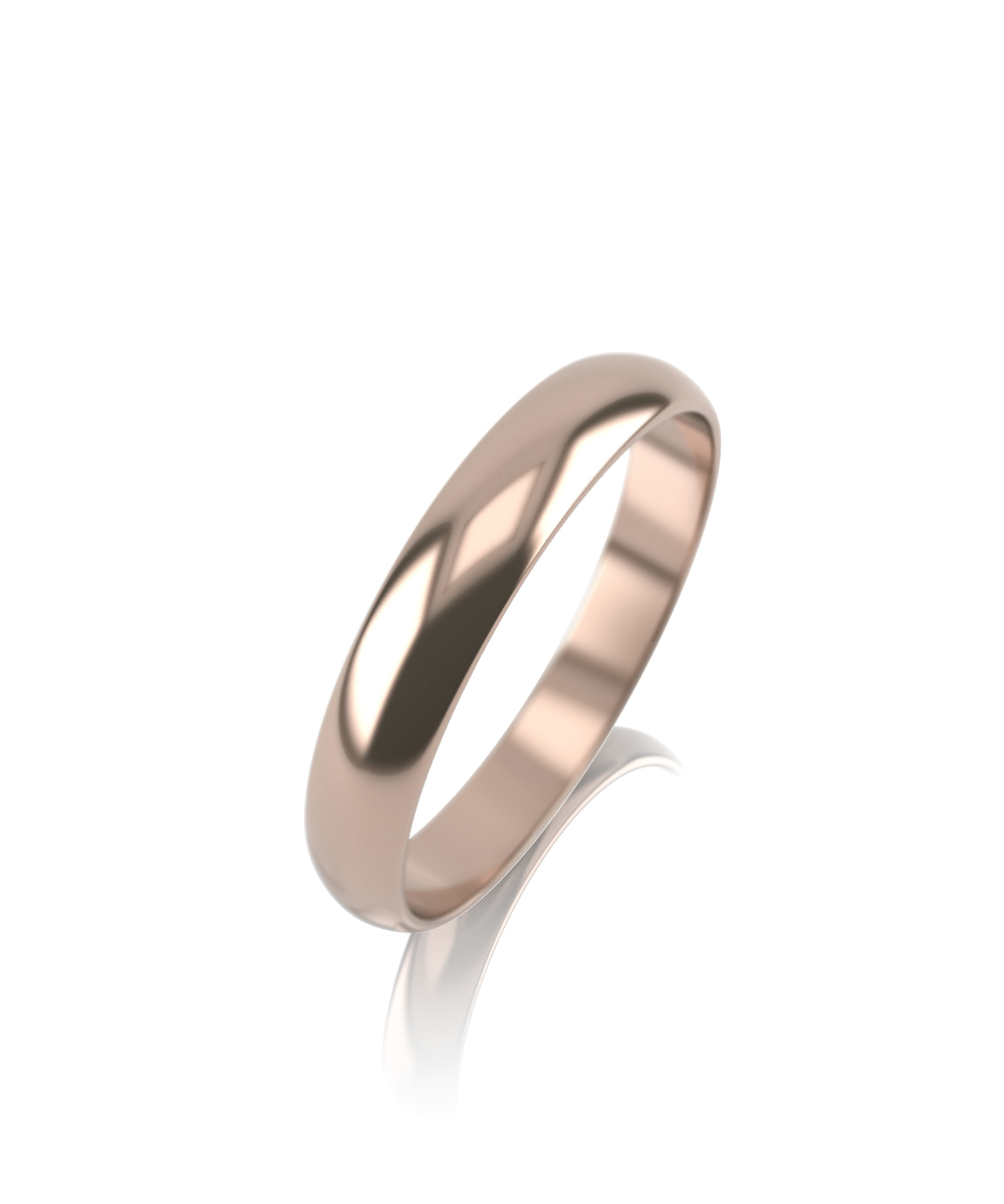 Обручальное кольцо классическое из красного золота Ювелирное изделие - Обручальное кольцо классическое из красного золота в магазине Best-Gold 143490