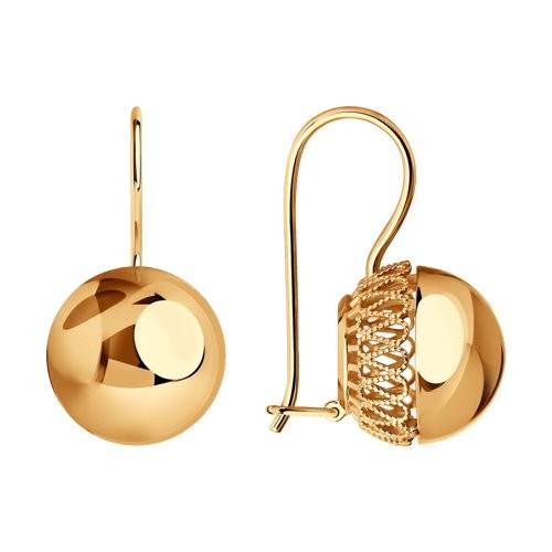 Ювелирное изделие - Серьги из красного золота в магазине Best-Gold 031190