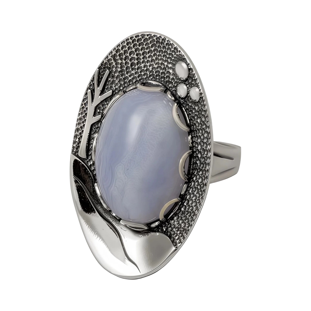 Ювелирное изделие - Кольцо из серебра с чароитом в магазине Best-Gold 153120