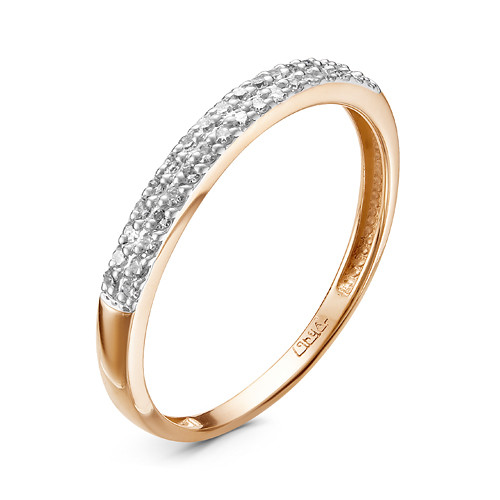 Кольцо из красного золота с бриллиантами Ювелирное изделие - Кольцо из красного золота с бриллиантами в магазине Best-Gold 035340