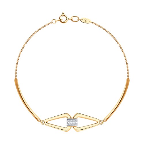 Бралет из красного золота с бриллиантами Ювелирное изделие - Бралет из красного золота с бриллиантами в магазине Best-Gold 144820