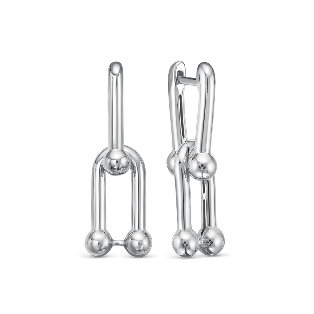 Ювелирное изделие - Серьги из серебра в магазине Best-Gold 157969