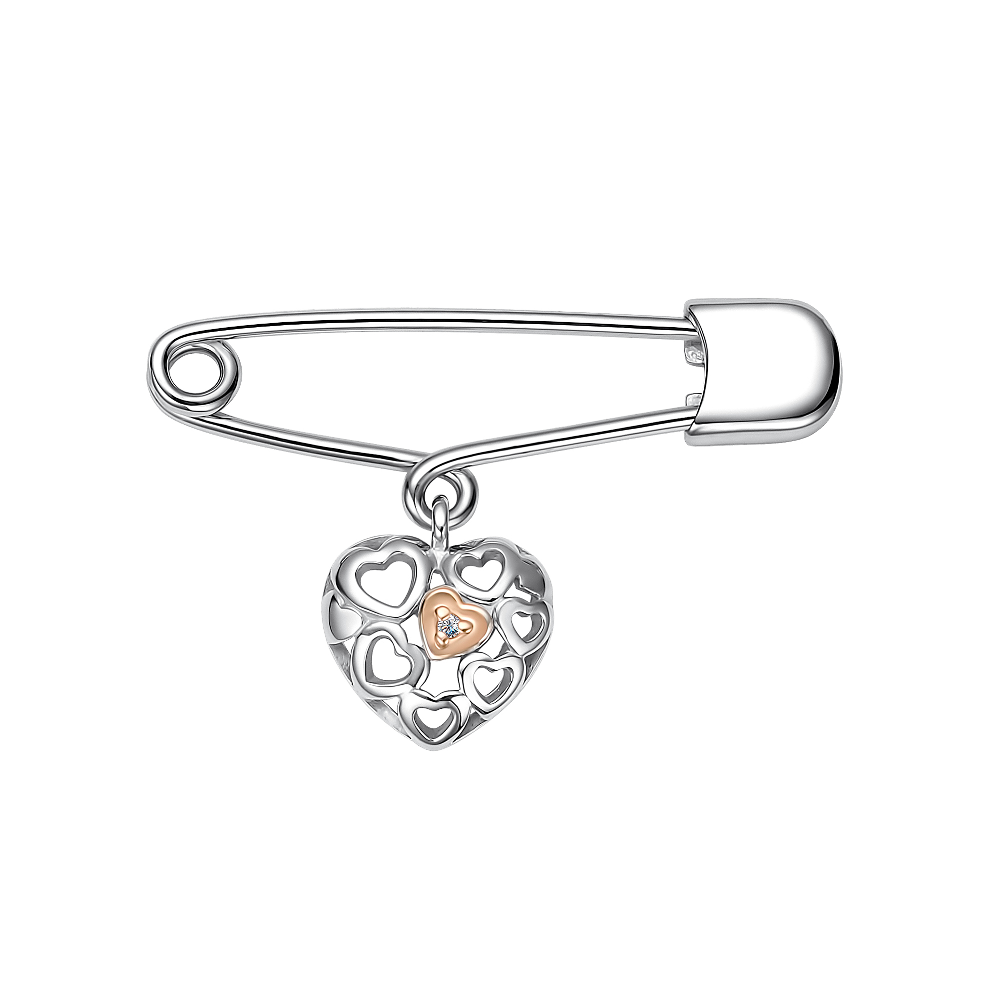 Булавка из серебра с бриллиантом Ювелирное изделие - Булавка из серебра с бриллиантом в магазине Best-Gold 125516