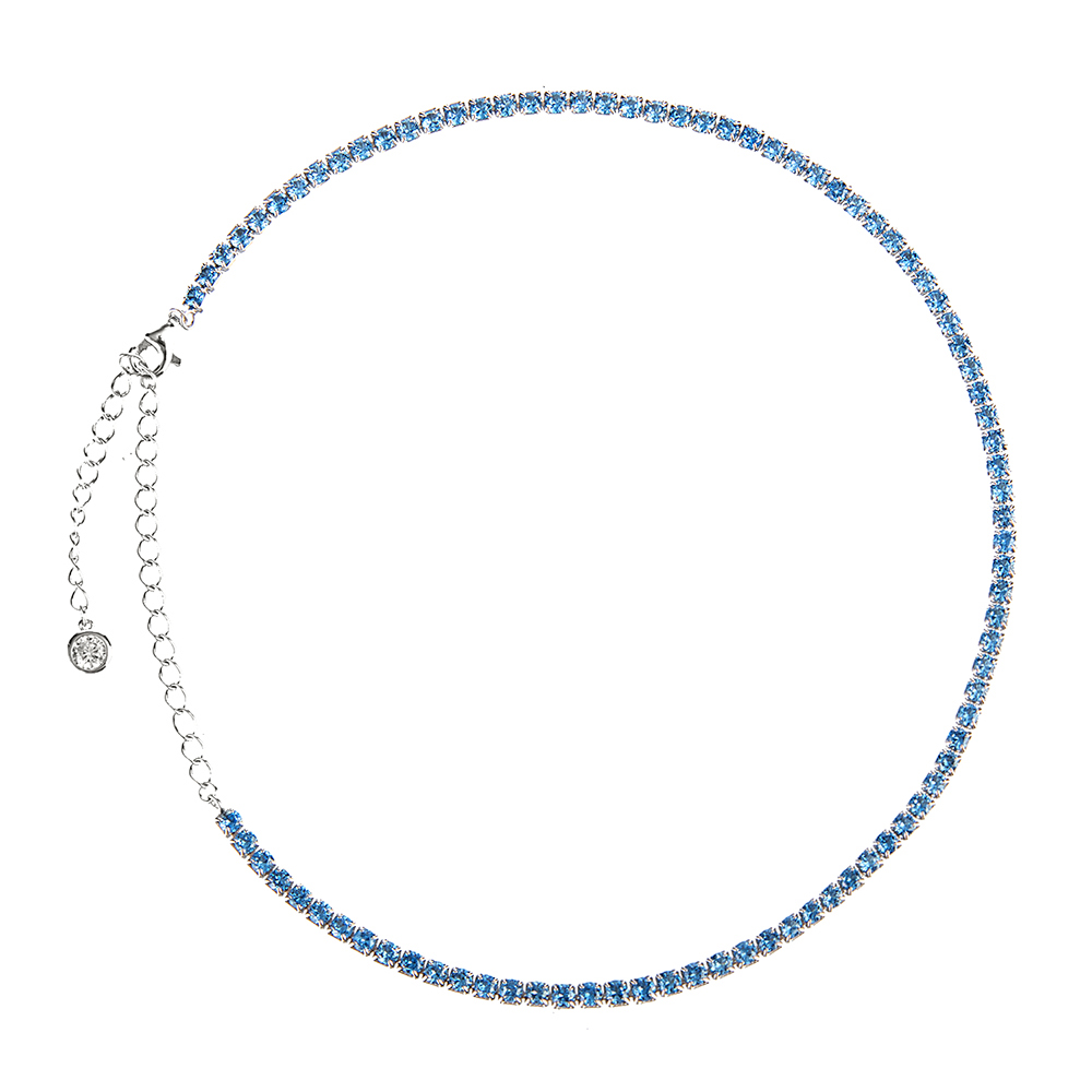 Колье из серебра с фианитами Ювелирное изделие - Колье из серебра с фианитами в магазине Best-Gold 078400