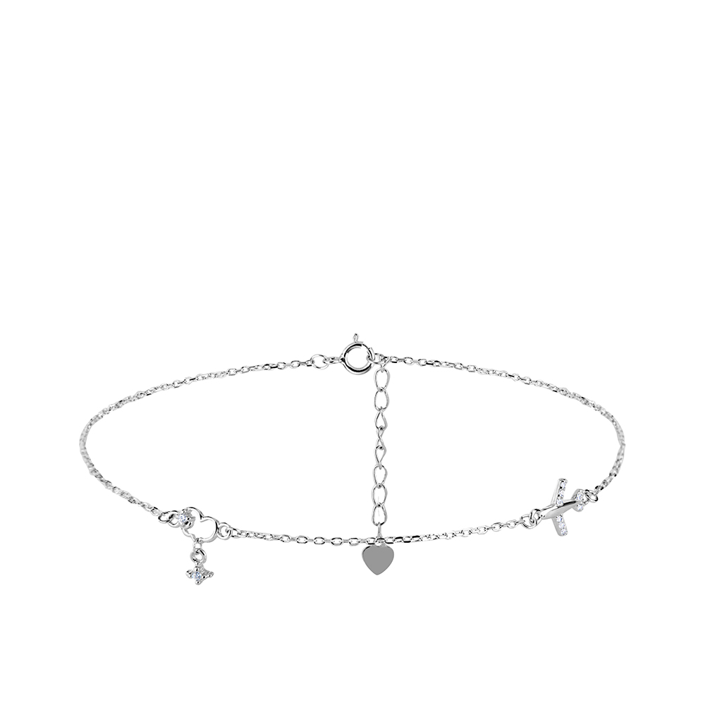 Браслет из серебра с фианитами Ювелирное изделие - Браслет из серебра с фианитами в магазине Best-Gold 079887